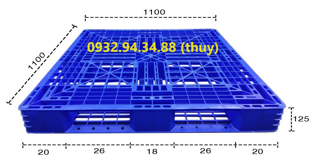 kích thước pallet nhựa phổ biến nhất tại Việt Nam