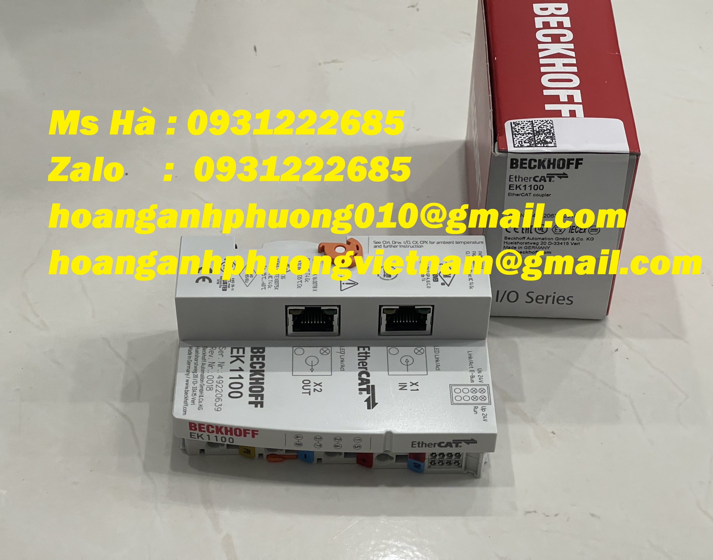 Bộ kết nối giá tốt dòng beckhoff EK1100 24VDC - giá rẻ