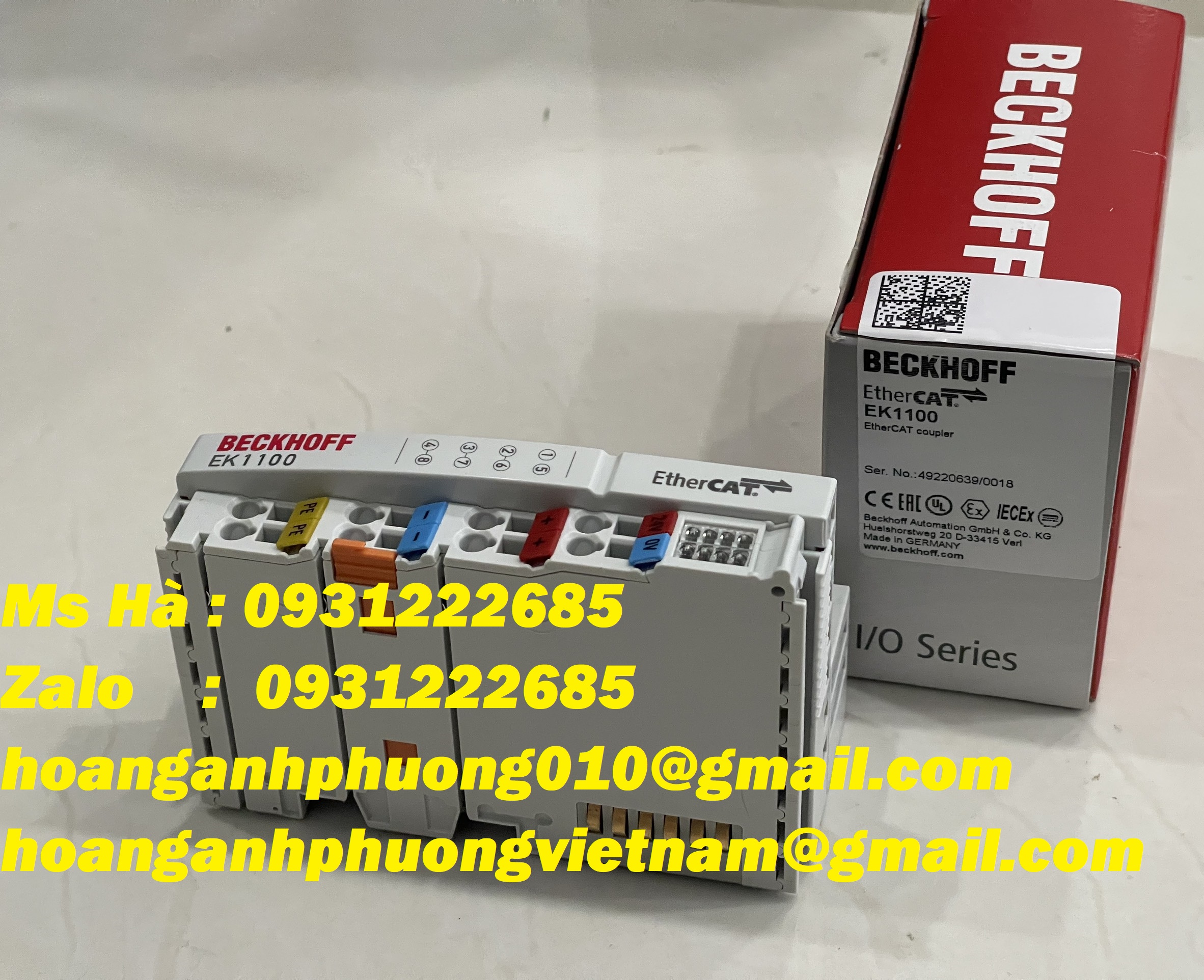 Bộ kết nối giá tốt dòng beckhoff EK1100 24VDC - giá rẻ