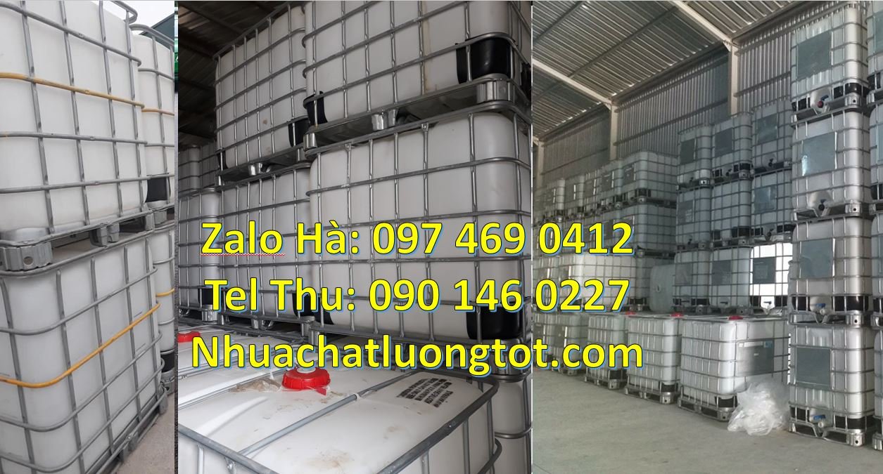 Bán tank nhựa 1000l có van chiết rót màu trắng,thùng nhựa 1000l có khu