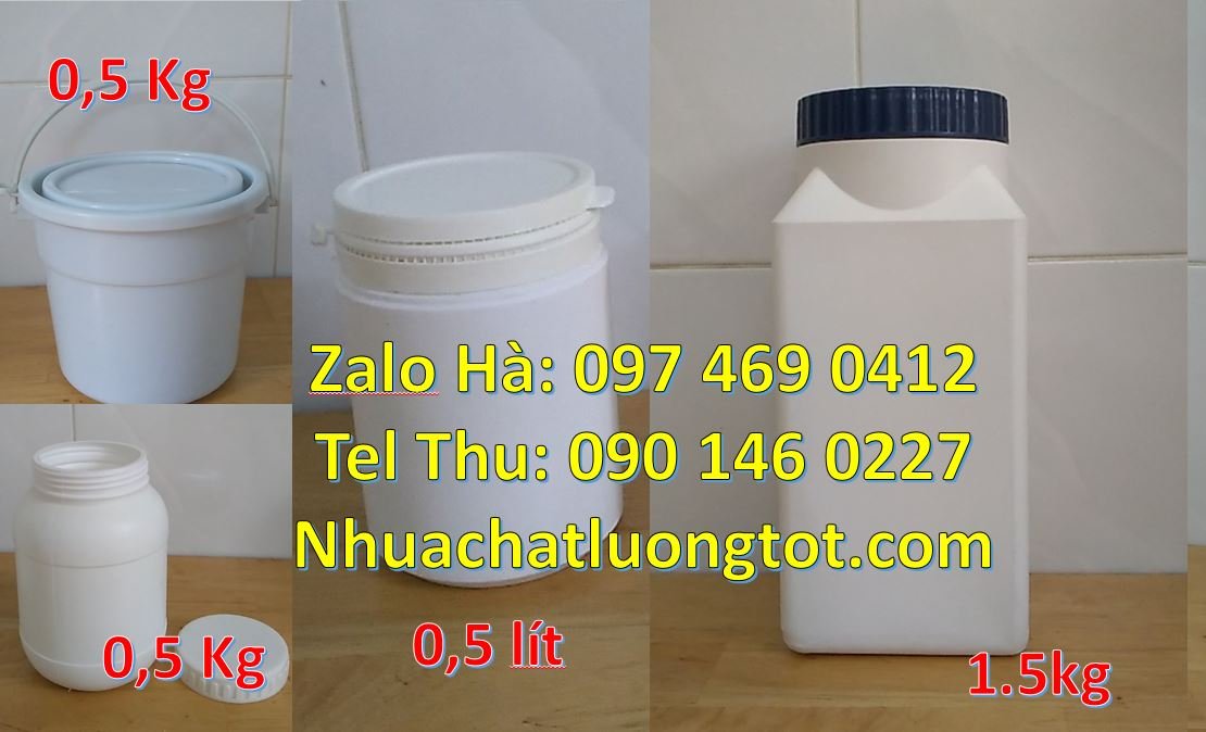 Bán hũ nhựa 500g đựng mứt bánh kẹo,hũ nhựa 50g đựng thuốc viên nén mới