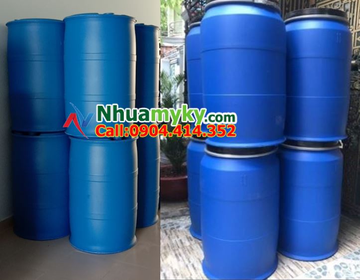 Thùng phuy nhựa 30 lít, phuy nhựa 50 lít, phuy nhựa 120 lít tại tphcm