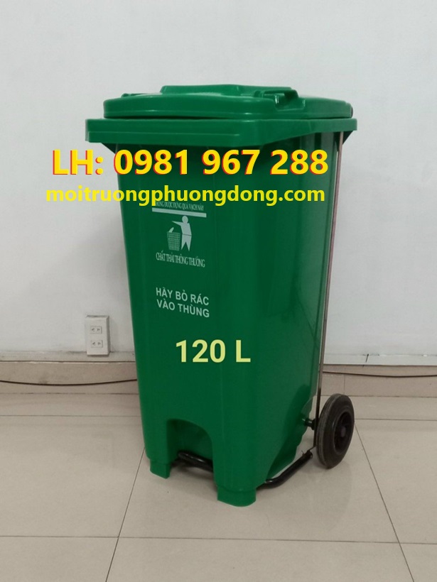 Thùng rác nhựa 30 lít đạp chân loại không có ruột thùng bên trong