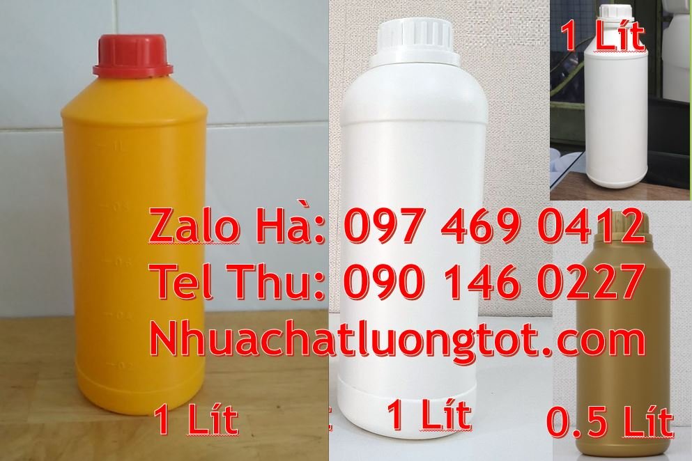 Bán chai nhựa 0.5l có nắp thoát khí màu trắng nắp vặn,chai nhựa 1l rẻ