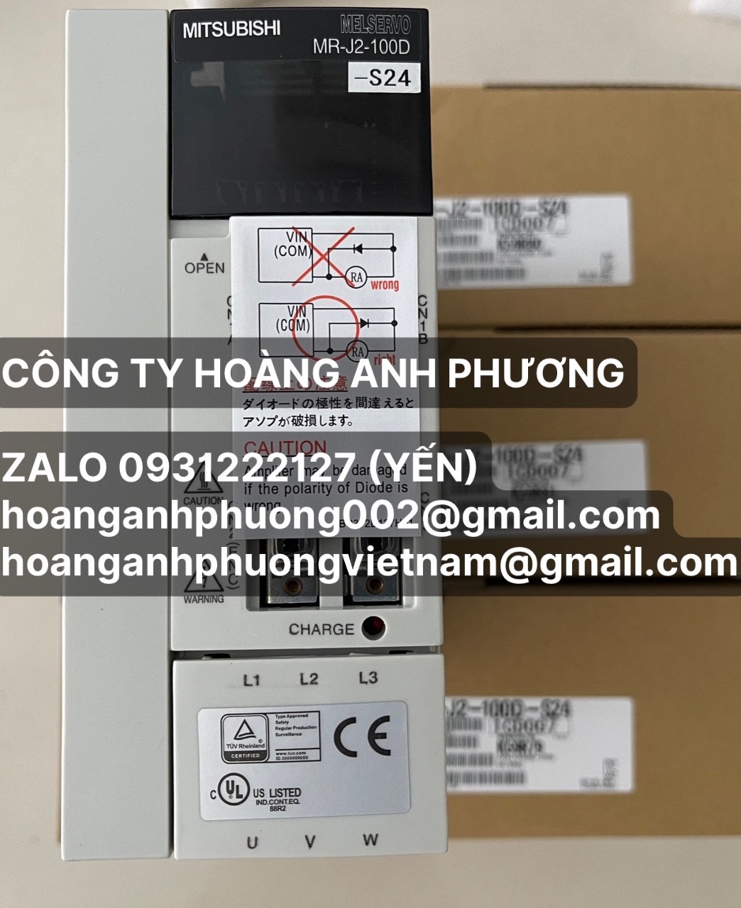 Servo MR-J2-100D-S24 Mitsubishi Nhập khẩu mới bảo hành 12 tháng