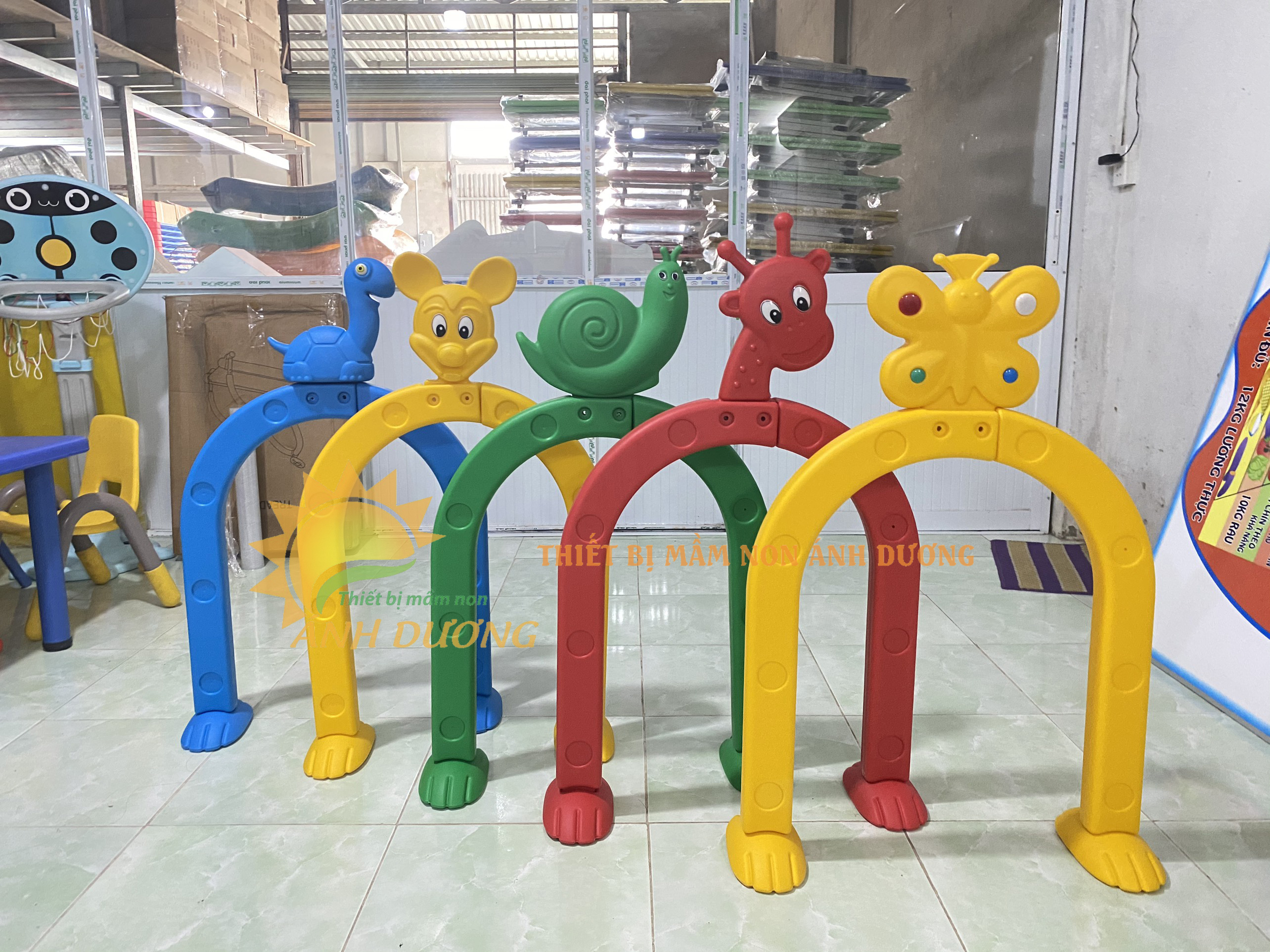 Cung chui, cổng chui vận động cho các bé mầm non