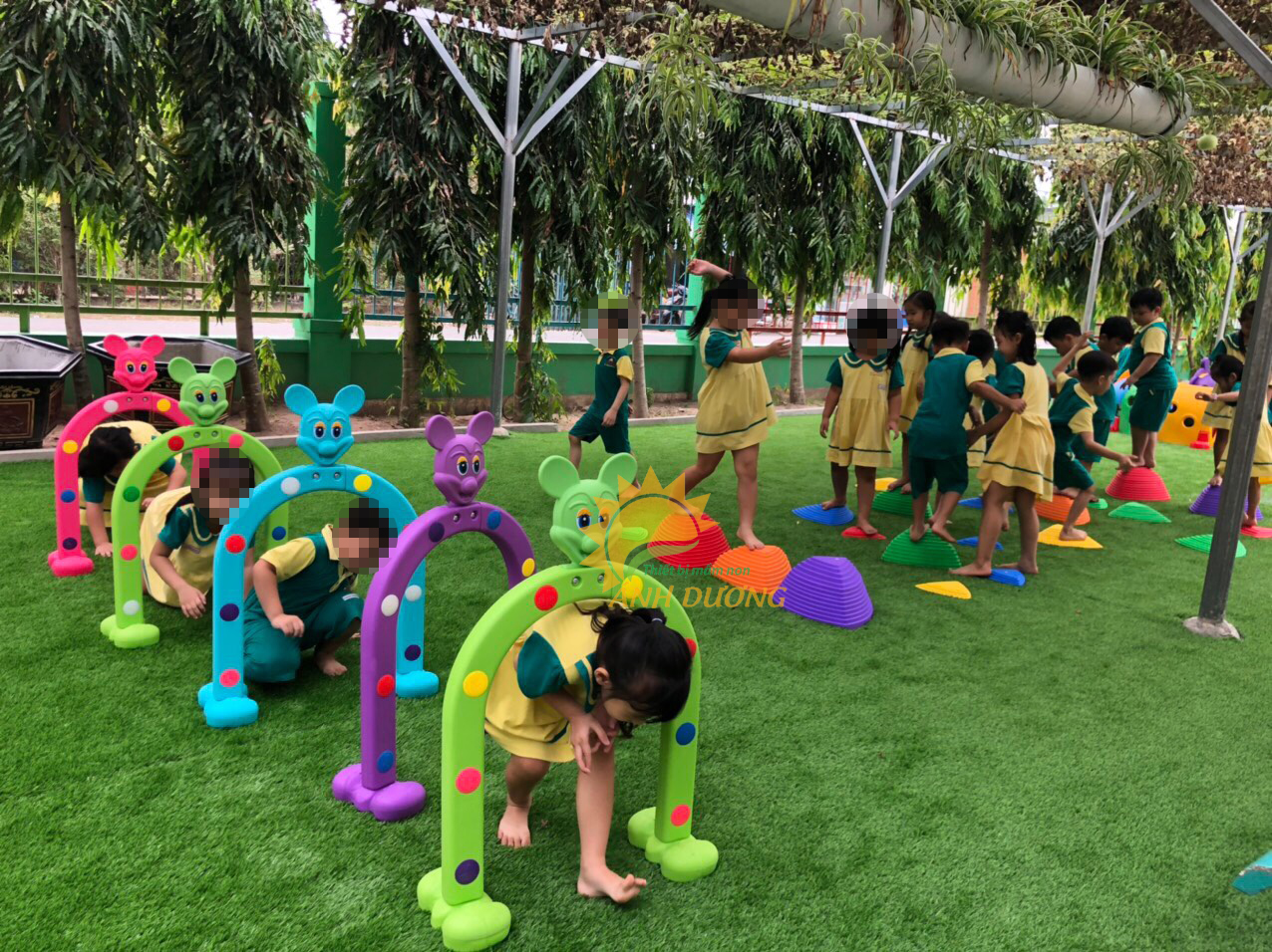 Cung chui, cổng chui vận động cho các bé mầm non