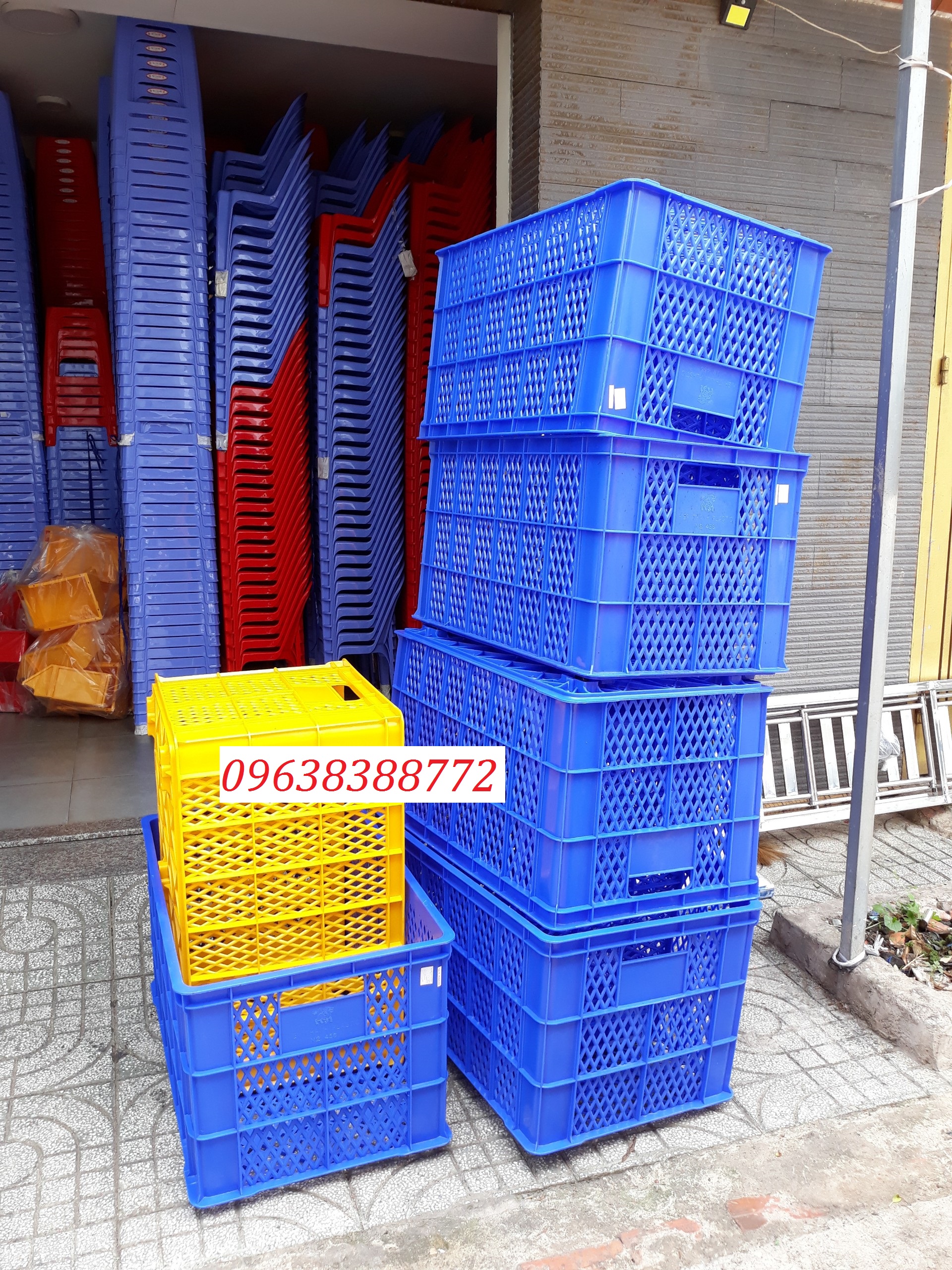 sóng nhựa hở, sọt nhựa đựng trái cây, sóng nhựa đựng hải sản