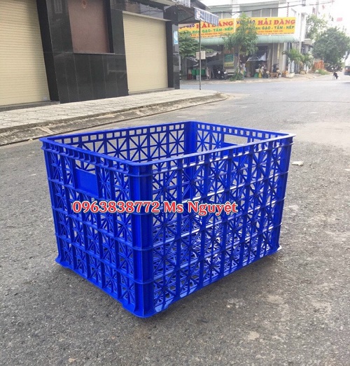 sóng nhựa hở, sọt nhựa đựng trái cây, sóng nhựa đựng hải sản