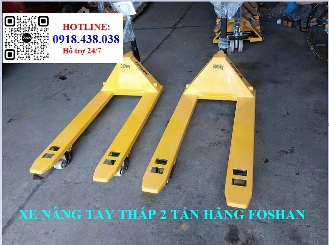 Xe nâng tay thấp hãng foshan 2 tấn giá chỉ hơn 3 triệu