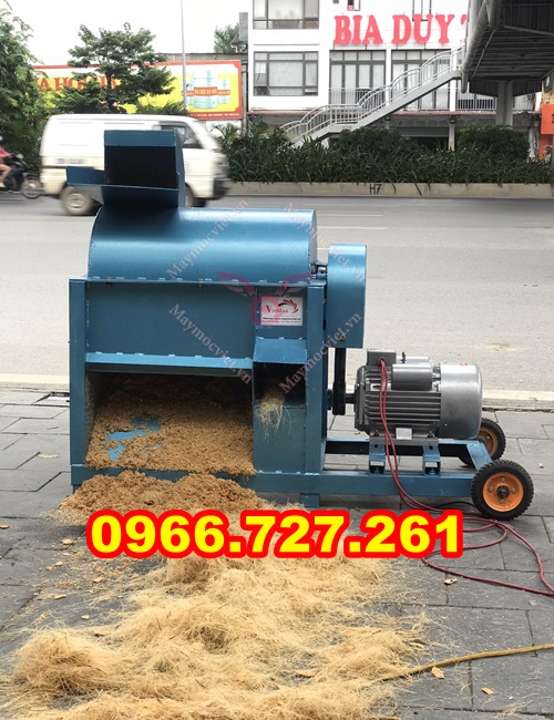 máy băm nghiền xơ dừa năng xuất lớn, băm dừa nguên trái