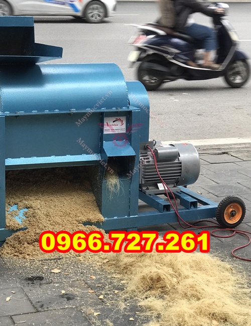 máy băm nghiền xơ dừa năng xuất lớn, băm dừa nguên trái