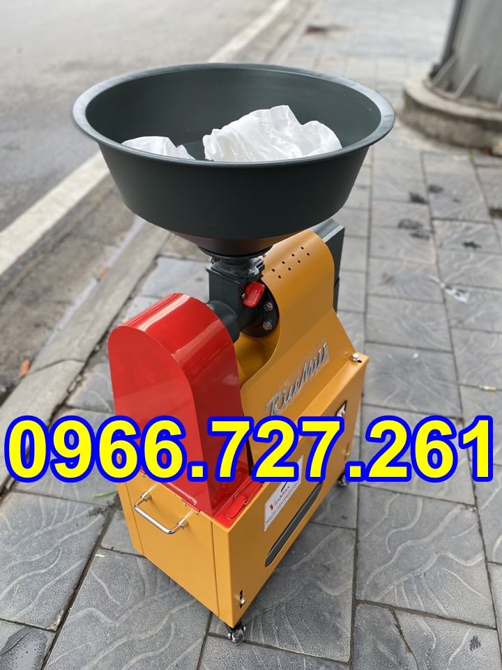 máy xát gạo mini liên hoàn , xát trắng gạo 1 lần