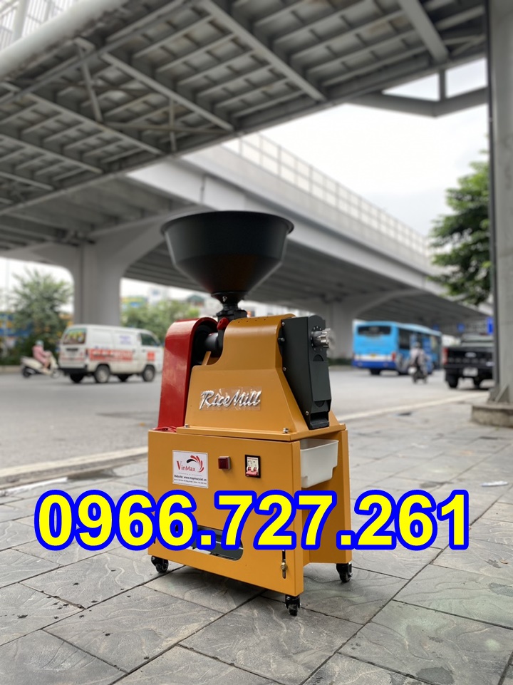 Máy xát gạo mini gia đình liên hoàn , xát trắng 1 lần
