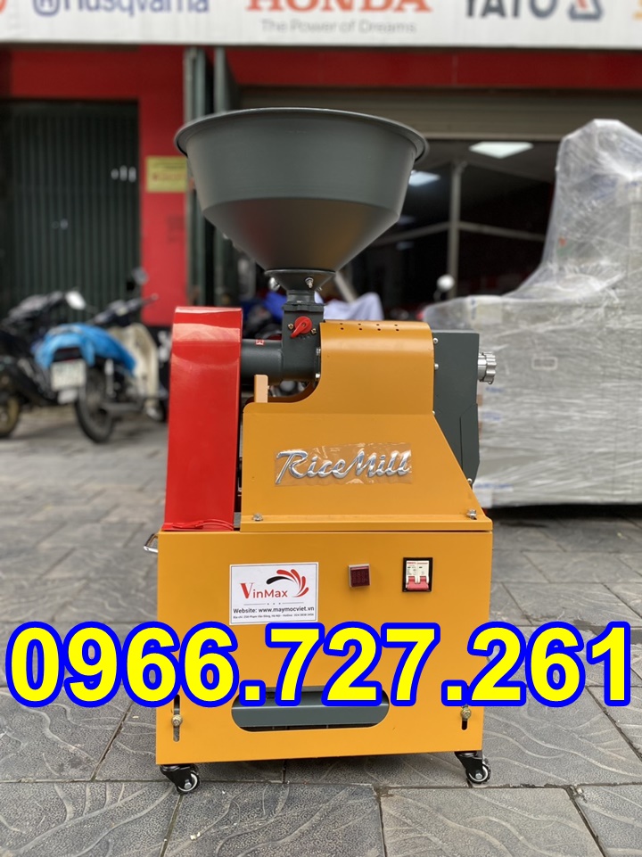 Máy xát gạo mini gia đình liên hoàn , xát trắng 1 lần