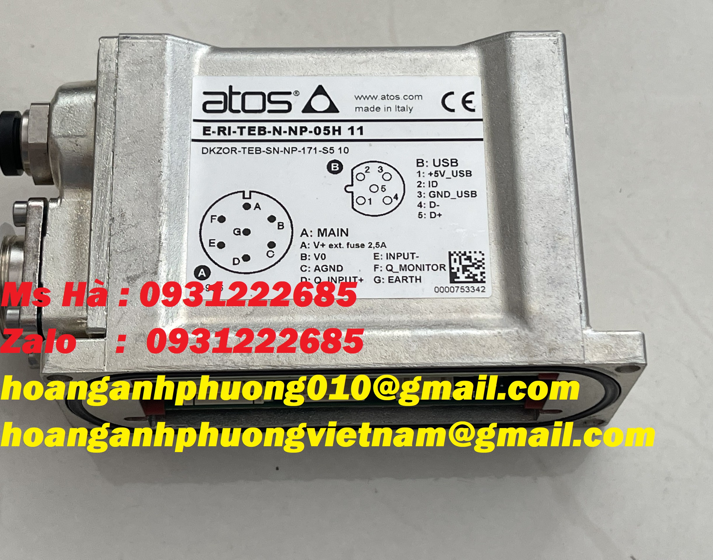 Nhập mới hãng valve Atos E-RI-TEB-N-NP-05H 11 chính hãng 100%