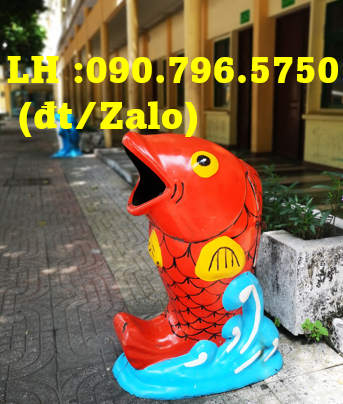 Thùng rác nhựa hình gấu trúc, thùng rác chuột túi mua tại TPHCM