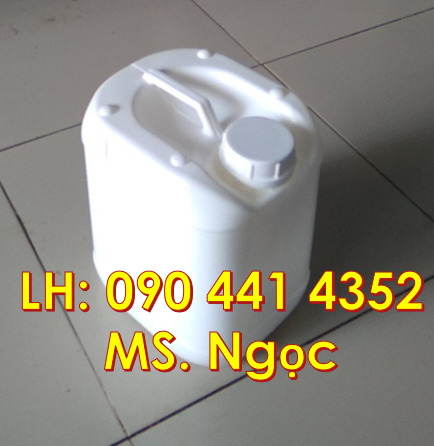 Can nhựa 10L vuông trắng, can nhựa 20 lít đựng axit, sx can nhựa mới