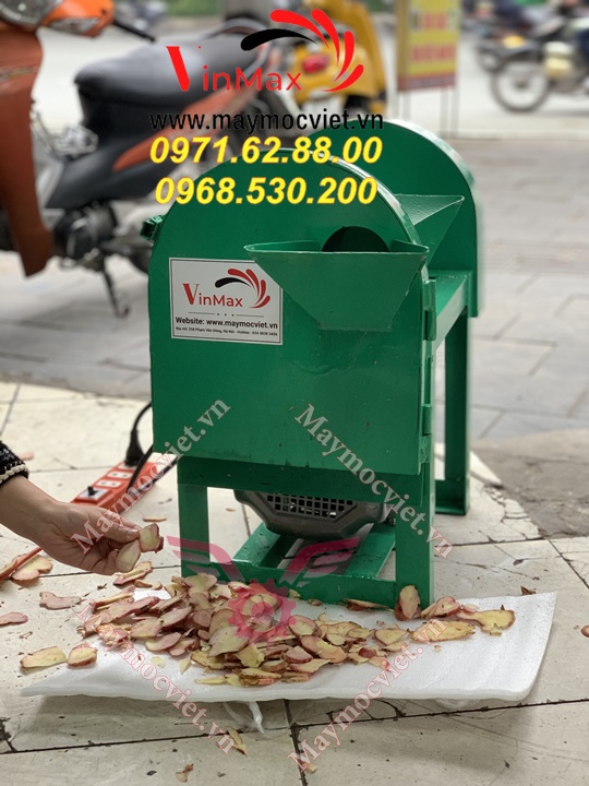 Máy thái thuốc dược liệu gừng riềng điện 1 pha