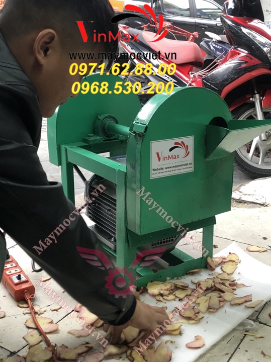 Máy thái thuốc dược liệu gừng riềng điện 1 pha