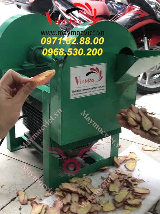Máy thái thuốc dược liệu gừng riềng điện 1 pha