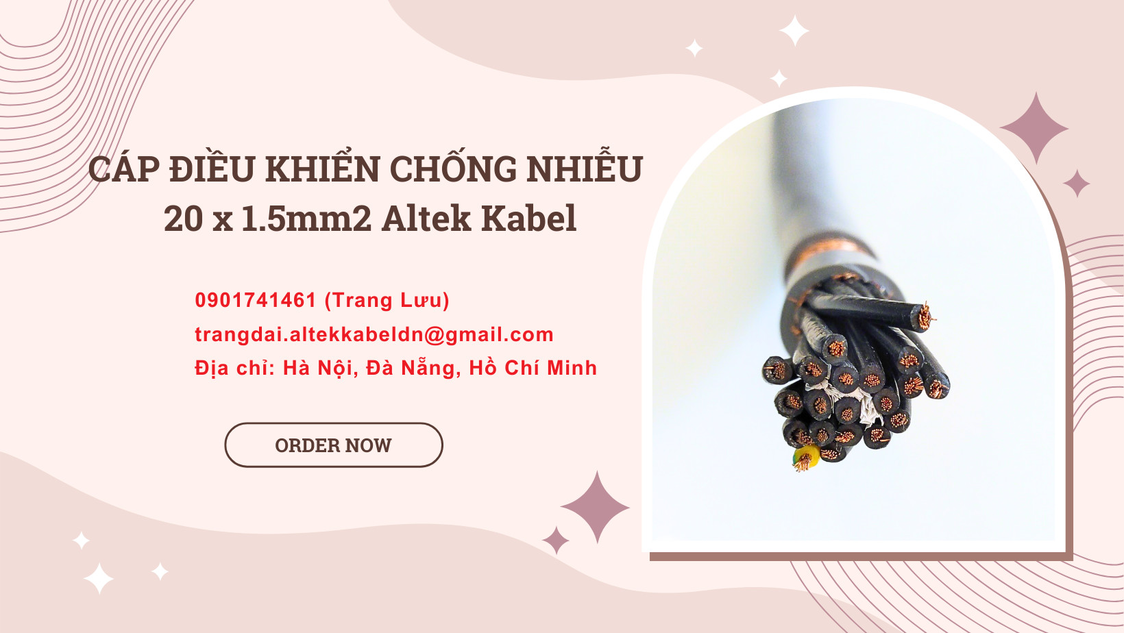 Cáp điều khiển 20x0.5mm hãng Altek Kabel