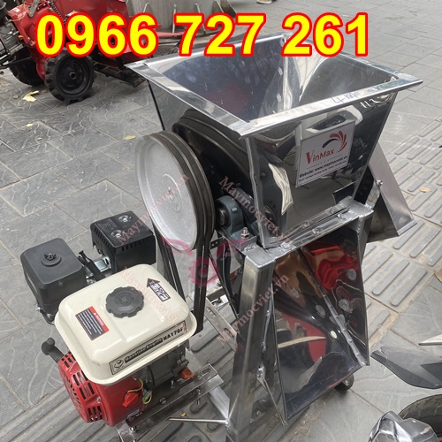 Máy cắt , thái cá mồi inox chạy xăng giá rẻ