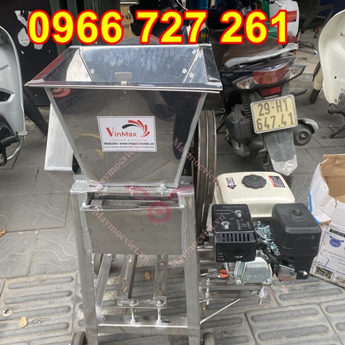 Máy cắt , thái cá mồi inox chạy xăng giá rẻ