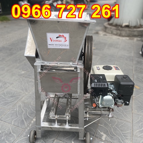 Máy cắt , thái cá mồi inox chạy xăng giá rẻ