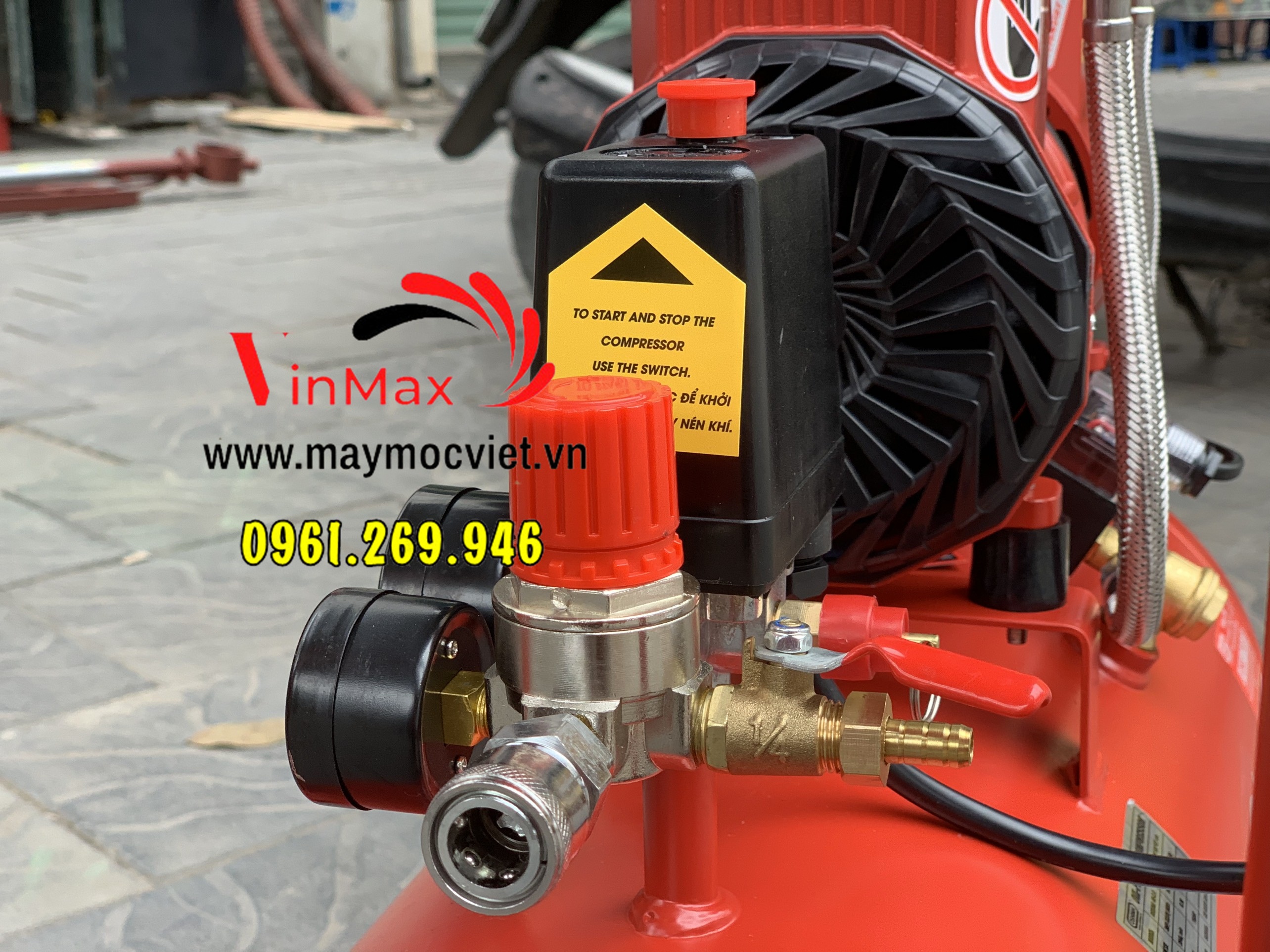 Máy nén khí không dầu Oshima 40L công suất 3HP