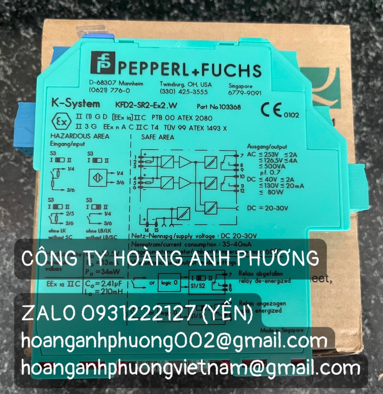KFD2-SR2-Ex2.W Bộ khuếch đại của Peperl Fuchs giá tốt tại Bình Dương