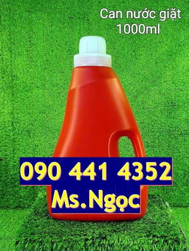 Báo giá can đựng xà bông giặt đồ dạng loãng, can nhựa 1 lít