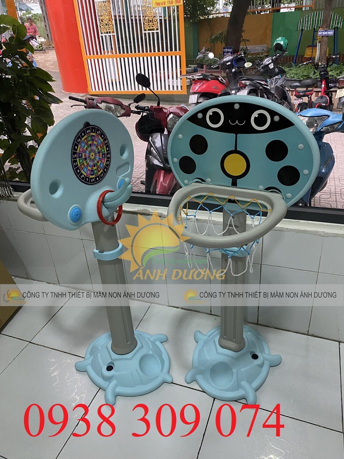 Trụ bóng rổ , cột ném bóng rổ mầm non, khung thành mầm non