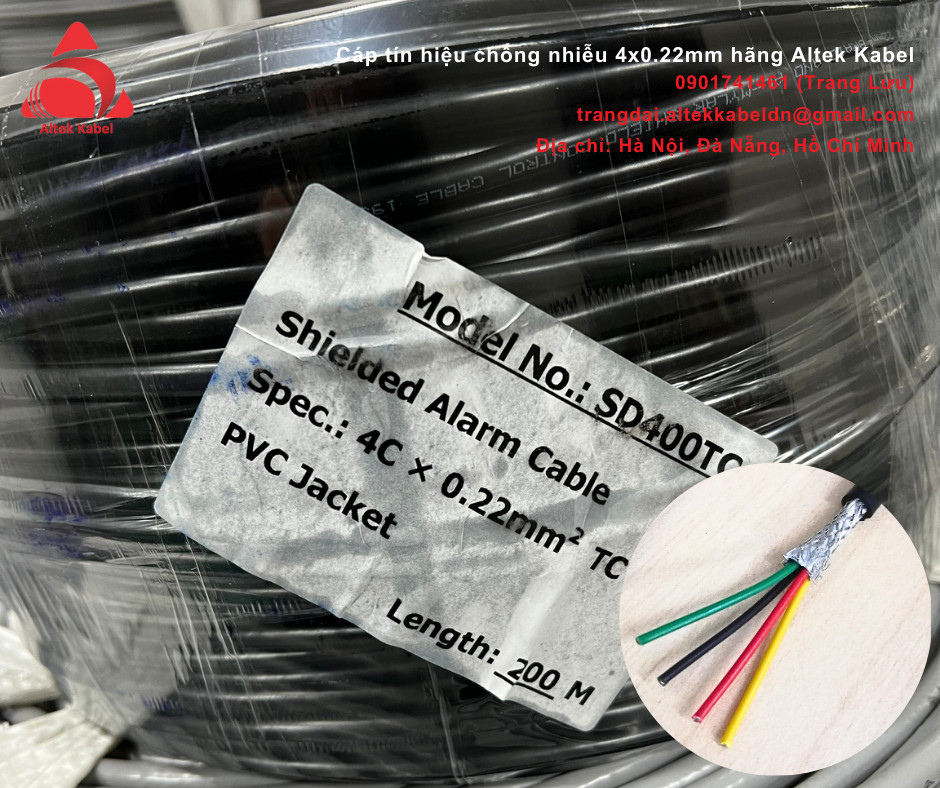 Dây cáp tín hiệu chống nhiễu 0.22mm hãng Altek Kabel