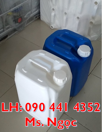 Can nhựa 10 lít, can nhựa 20 lít vuông, can dày 25L đựng hóa chất, can