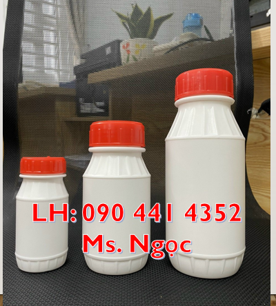 Chai nhựa 1 lít đựng chất lỏng, vỏ chai nhựa 0.5 lít đựng hóa chất