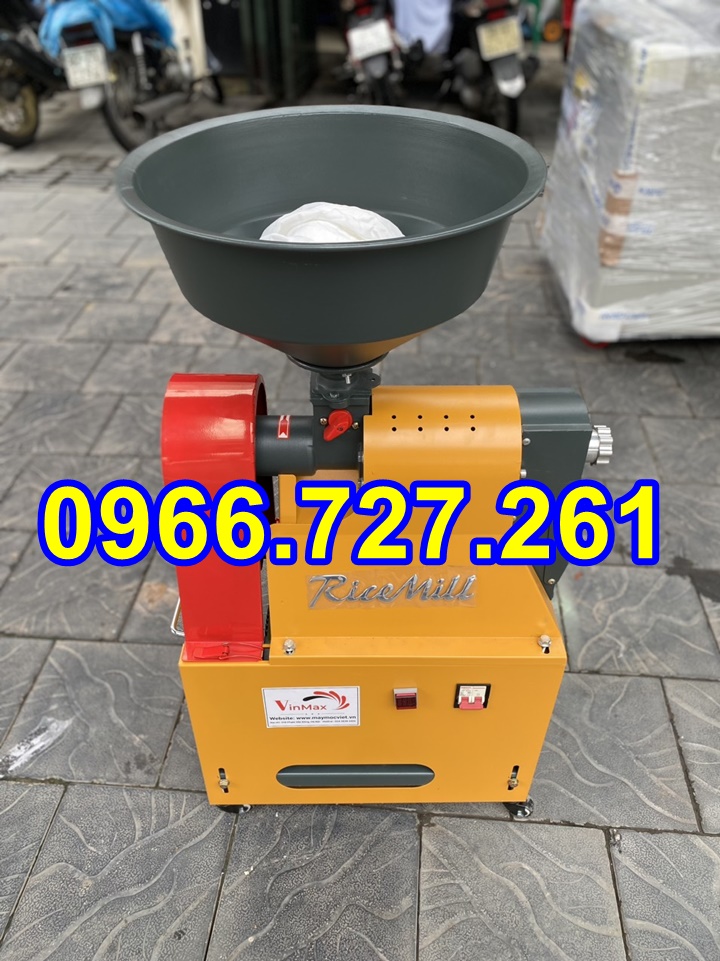 Máy xát gạo mini gia đình liên hoàn , xát trắng 1 lần
