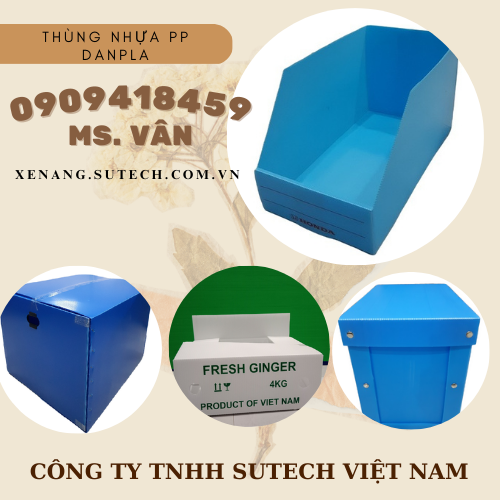 Thùng nhựa pp danpla đựng hàng hóa công nghiệp