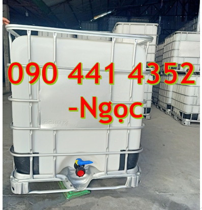 Tank nhựa ibc 1000 lít, bồn nhựa cũ 1000 lít vuông, thùng nhựa ibc cũ