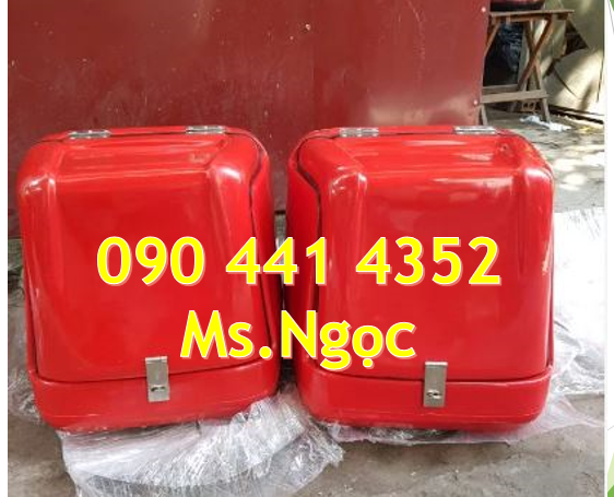 PP thùng chở hàng giá rẻ, thùng giao hàng tiếp thị sau xe honda,