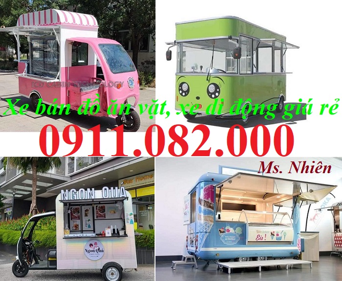 cung cấp xe lưu động, xe bán đồ ăn vặt- lh 0911082000