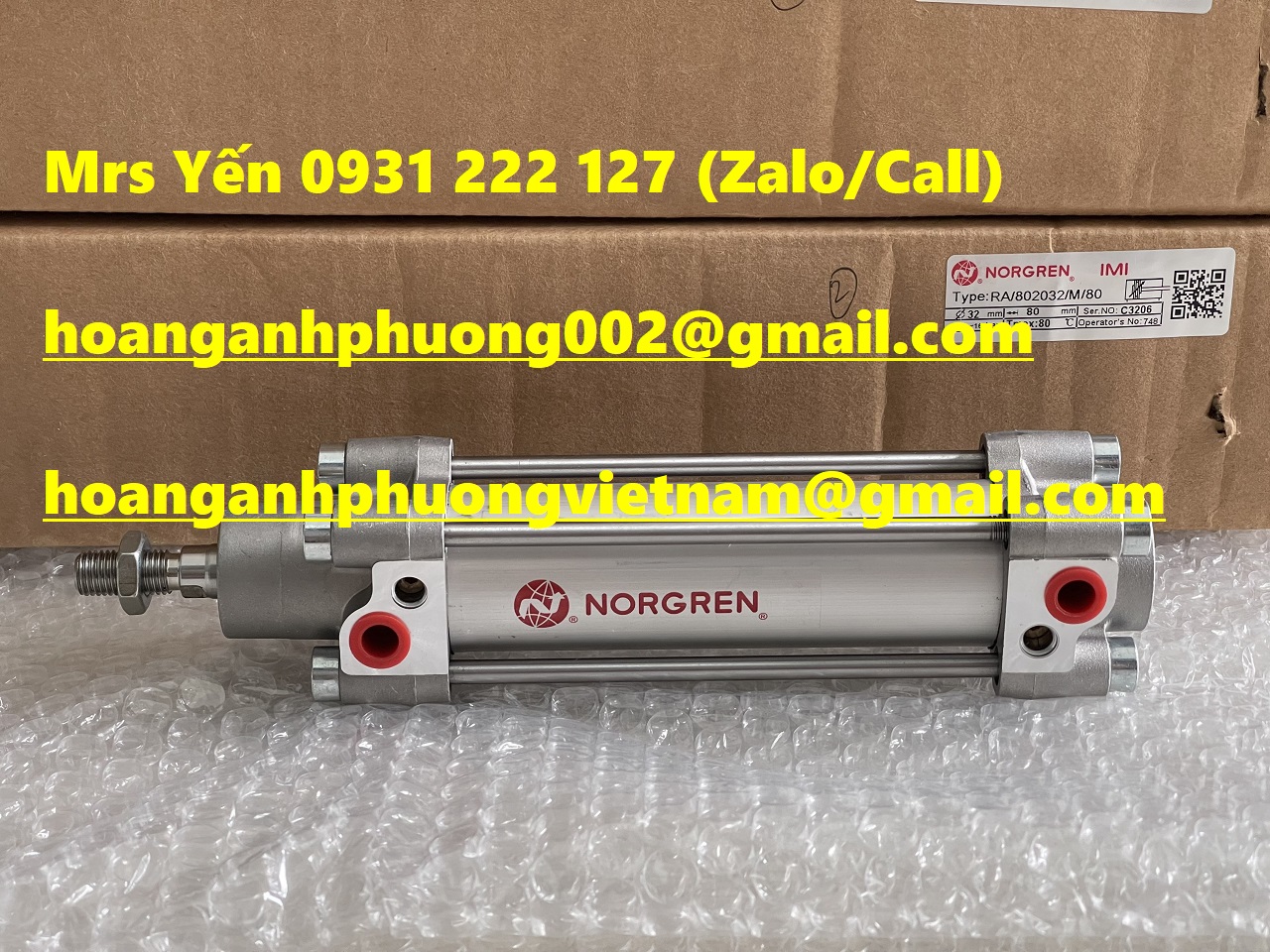 RA/802032/M/80 Xy lanh Norgren nhập khẩu trực tiếp