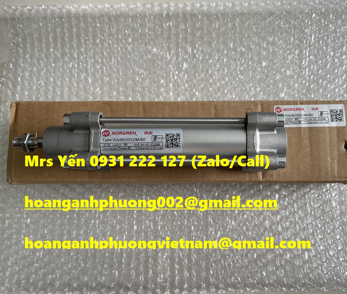 RA/802032/M/80 Xy lanh Norgren giá tốt tại Bình Dương