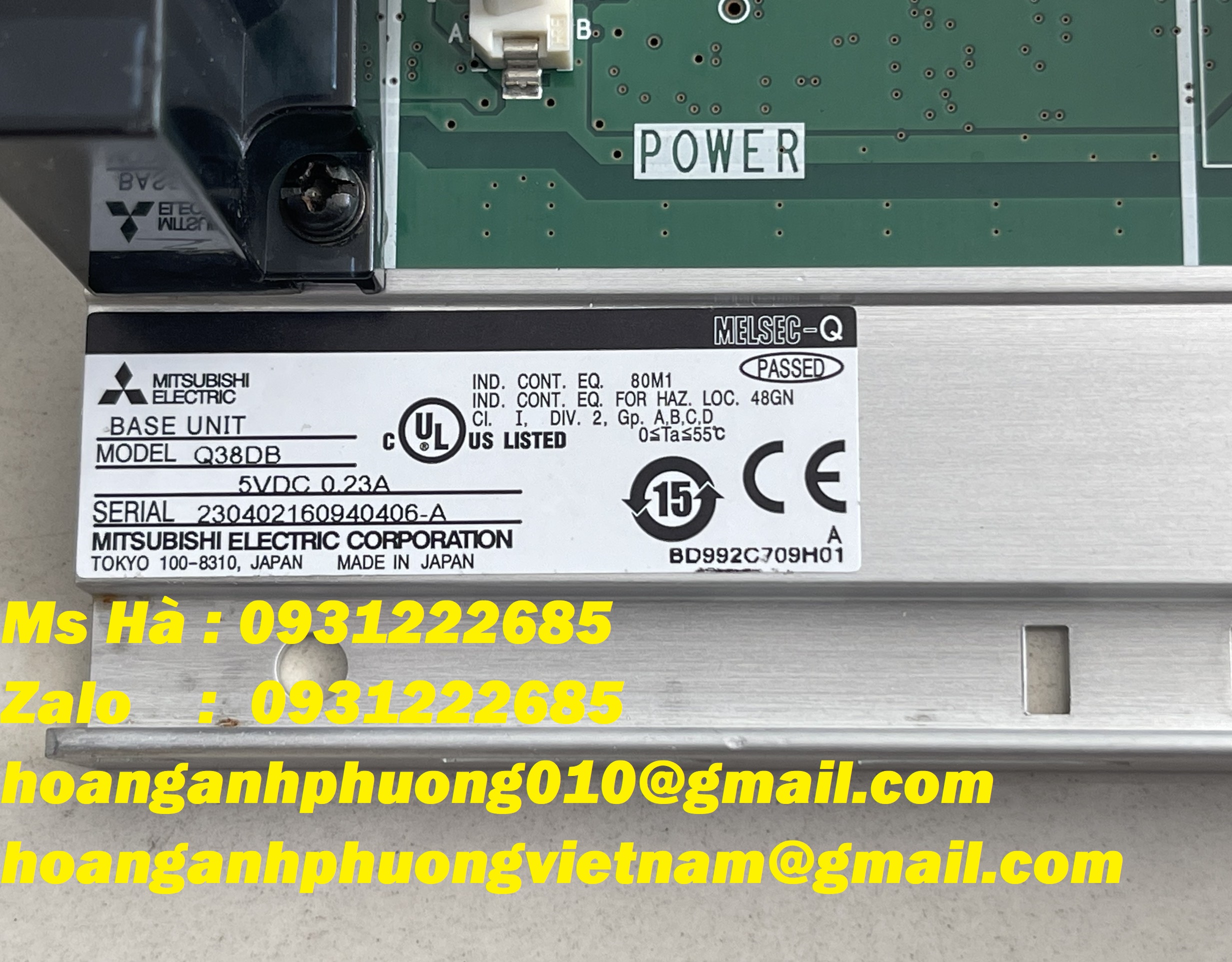 Q38DB dòng mitsubishi chính hãng - chân đế - Công Ty Hoàng Anh Phương