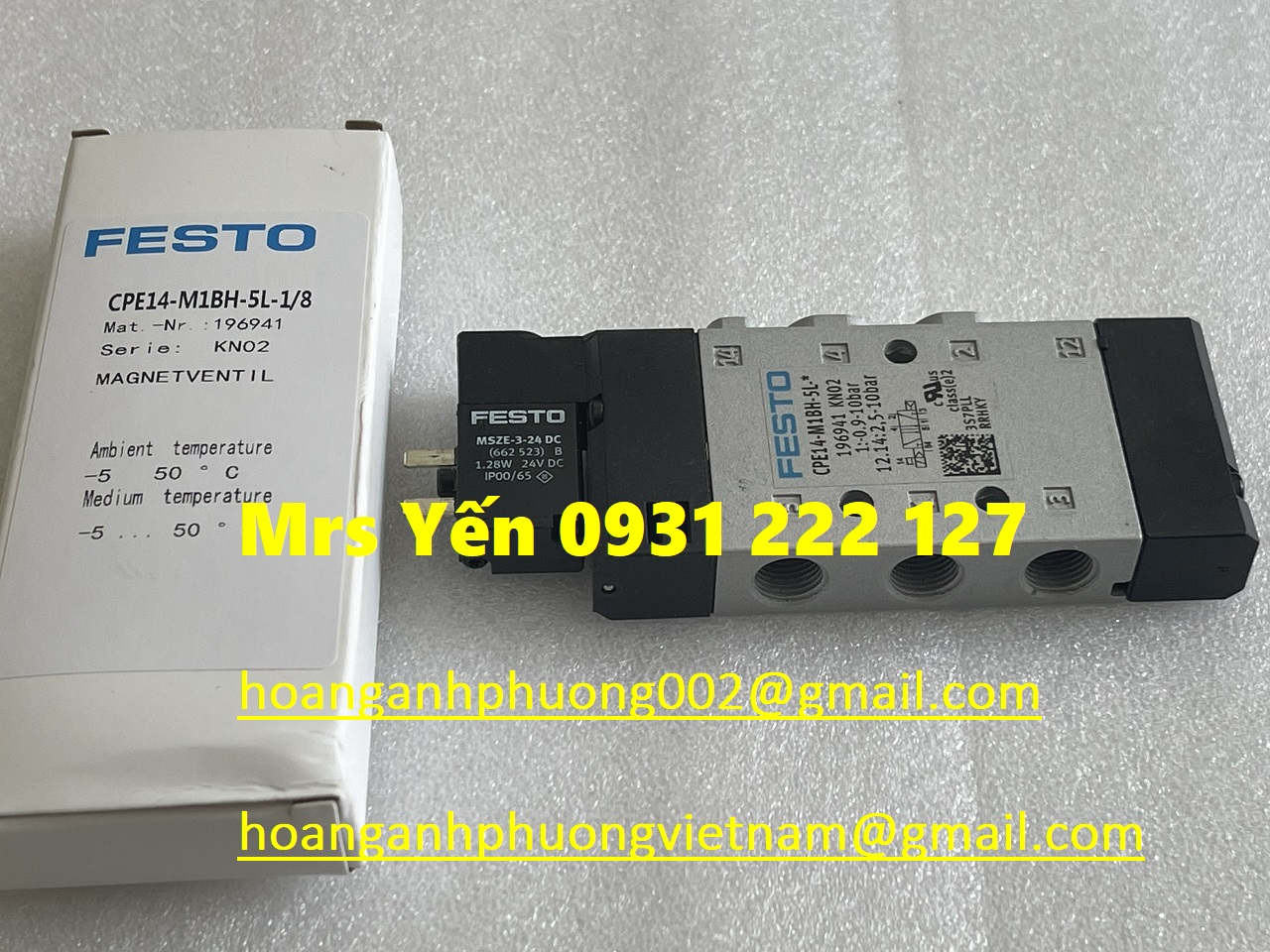 CPE14-M1BH-5L-1/8 Van điện từ Festo mới giá nhập trực tiếp