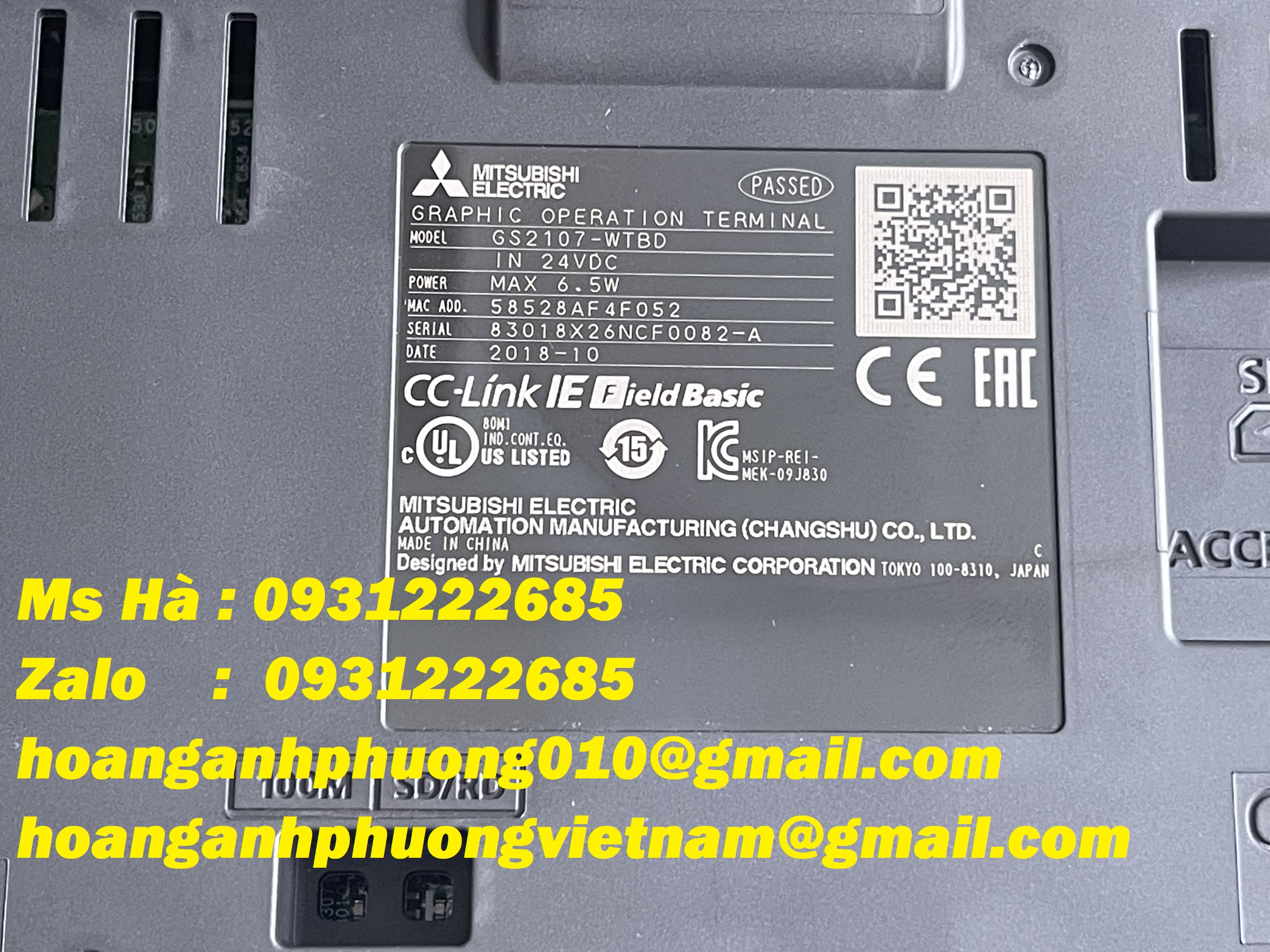 Mitsubishi giá tốt GS2107-WTBD bảo hành 12 tháng - nhập chính hãng