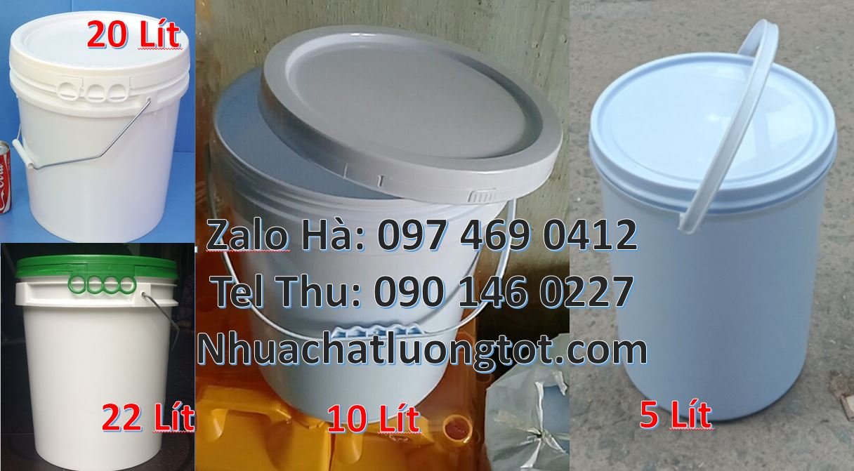 Bán thùng đựng sơn 22l có nắp chiết rót,thùng sơn 5l đựng bột giặt giá