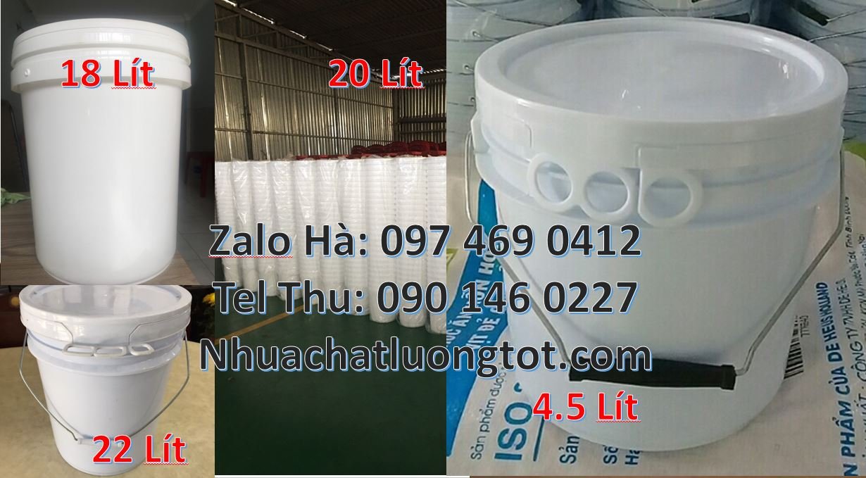Bán thùng đựng sơn 22l có nắp chiết rót,thùng sơn 5l đựng bột giặt giá