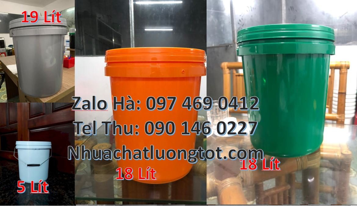 Bán thùng đựng sơn 22l có nắp chiết rót,thùng sơn 5l đựng bột giặt giá