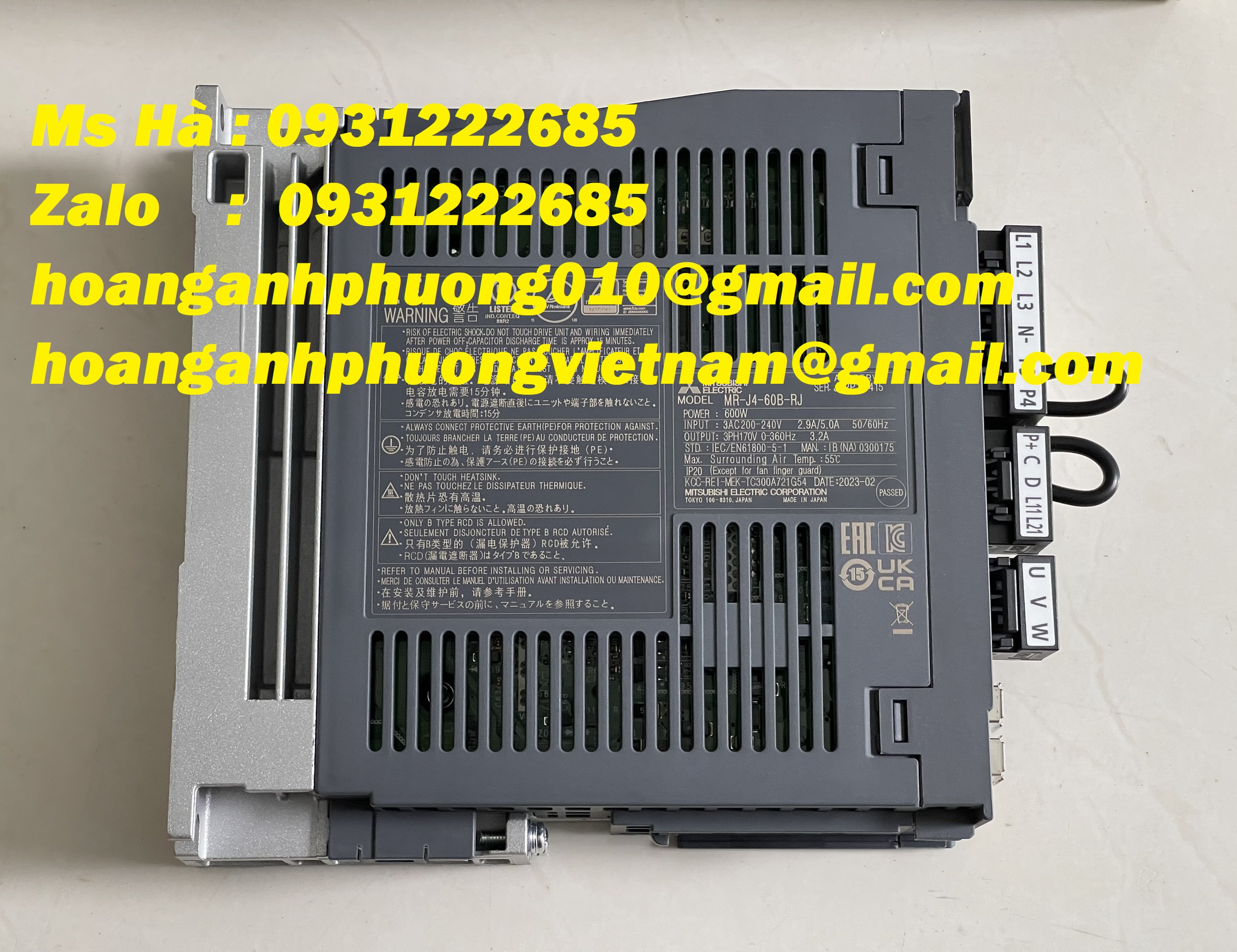 Dòng J4 series MR-J4-60B-RJ mitsubishi - bộ điều khiển mới